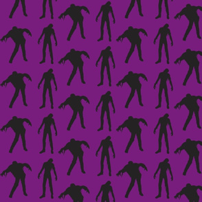  Purple Large silhouette of the walking dead