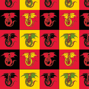 dragon w 4patch red