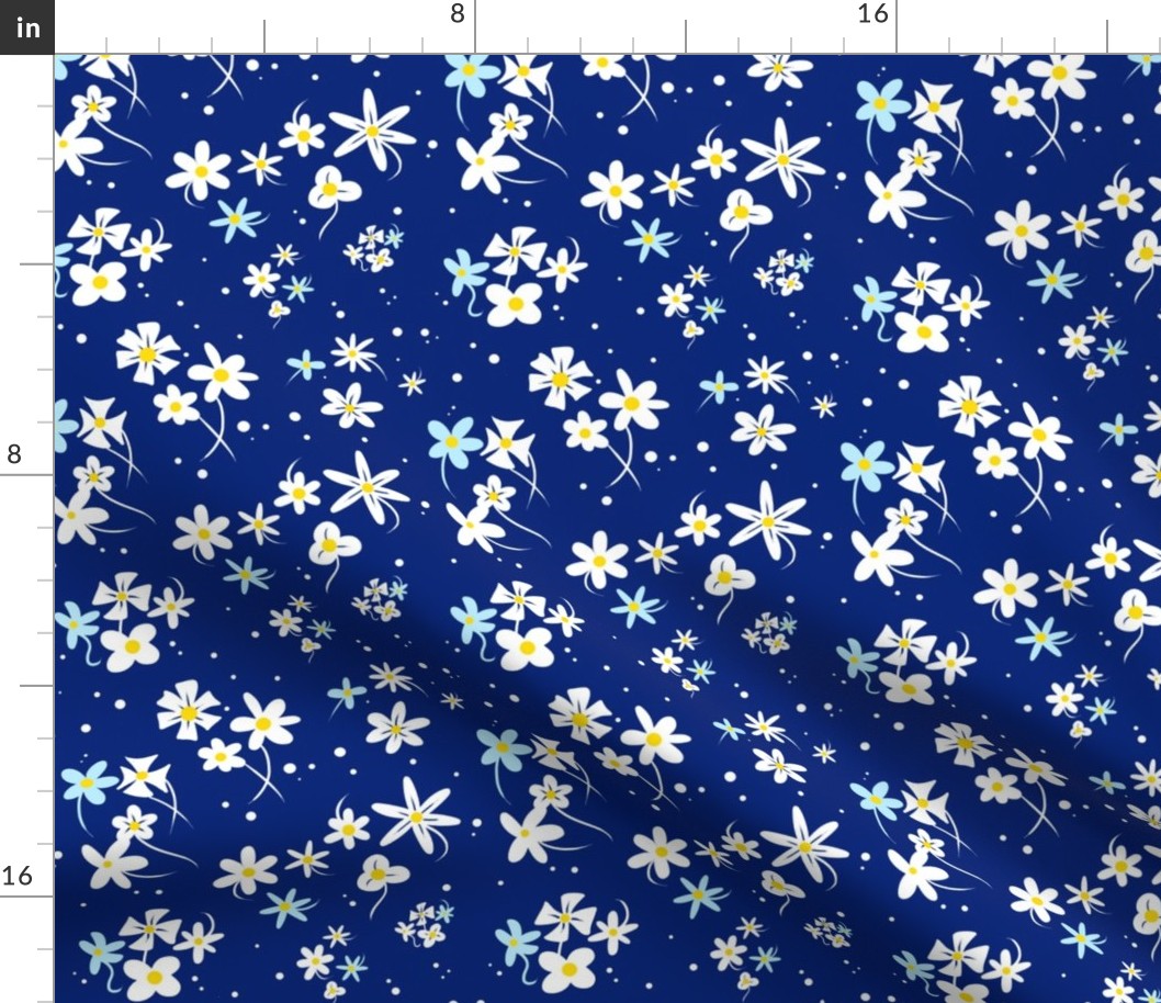 ChibiUsa's Blue Floral Dress Manga Pattern