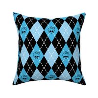 Monster High - Blue rhombus (argyle)