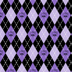 Monster High - Purple rhombus (argyle)