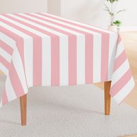 Stripes - White and Light Baby Pink Nautical Resizable Stripe (299)