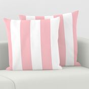 Stripes - White and Light Baby Pink Nautical Resizable Stripe (299)