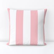 Stripes - White and Light Baby Pink Nautical Resizable Stripe (299)