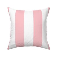 Stripes - White and Light Baby Pink Nautical Resizable Stripe (299)
