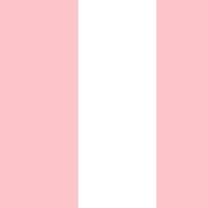 Stripes - White and Light Baby Pink Nautical Resizable Stripe (299)