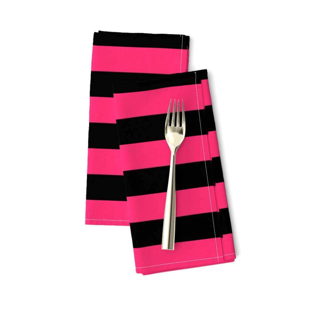 Stripes - Black and Hot Pink Bands