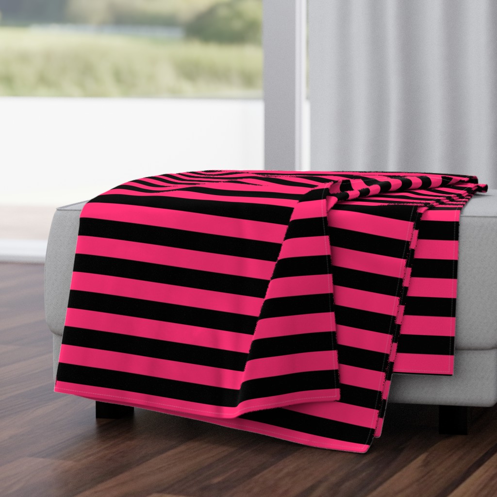 Stripes - Black and Hot Pink Bands