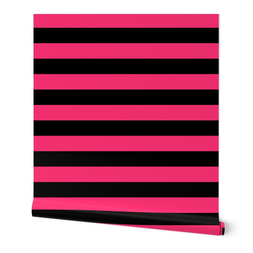 Stripes - Black and Hot Pink Bands