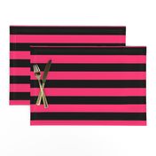 Stripes - Black and Hot Pink Bands