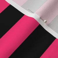 Stripes - Black and Hot Pink Bands