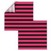 Stripes - Black and Hot Pink Bands