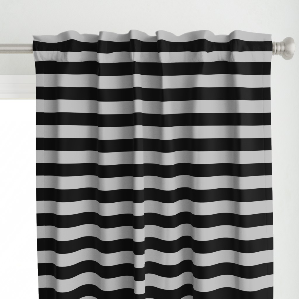 Stripes - Charcoal Black   Grey Nautical {re-sizable} 