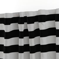 Stripes - Charcoal Black   Grey Nautical {re-sizable} 