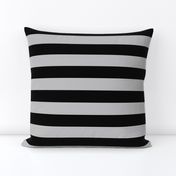 Stripes - Charcoal Black   Grey Nautical {re-sizable} 