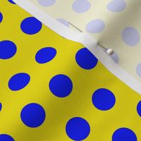 Sailor Polka Dot Blue on Yellow