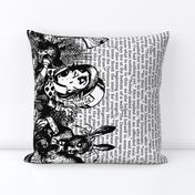 Alice Vintage Border and Text (black and white)