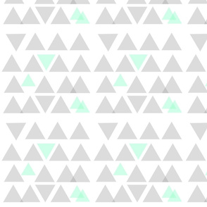 Gray and Mint Triangle Dance