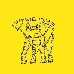 Elephant Calligram