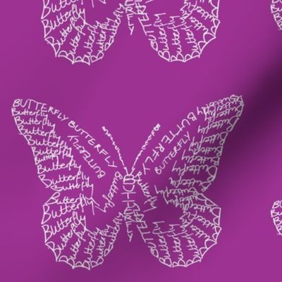 Butterfly Calligram