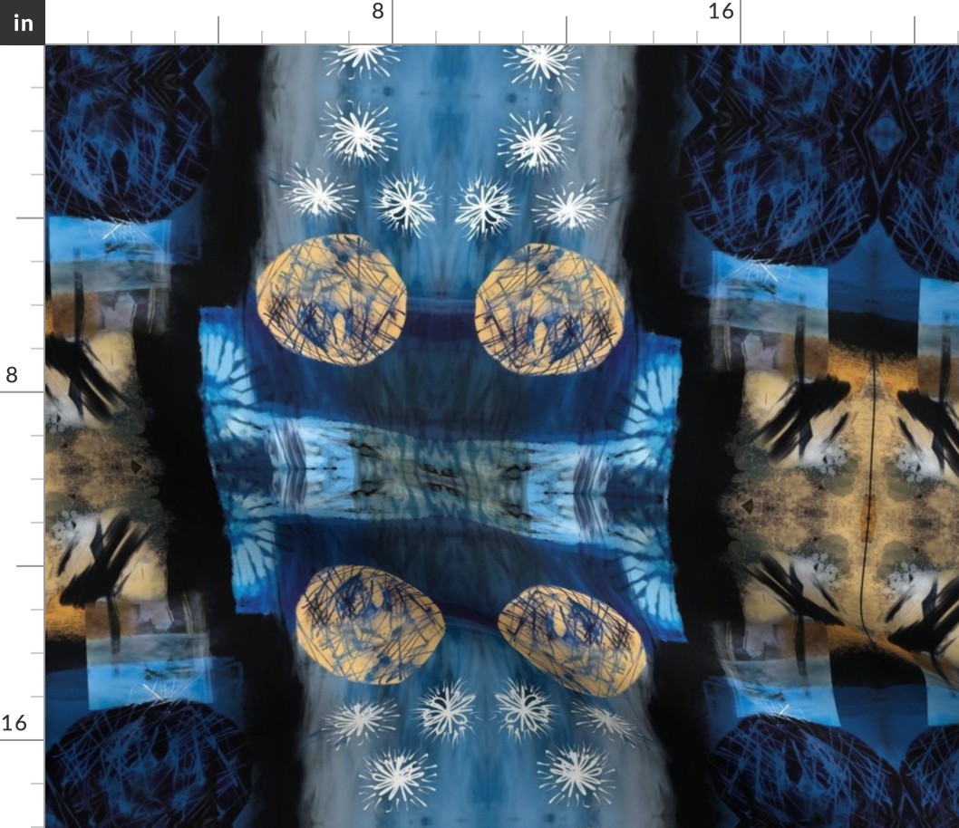 Blue Shibori pattern