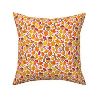 Cute acorns and leaves autumn pattern