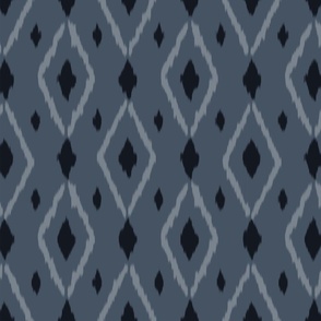 Southwest diamond in slate navy, black and grey