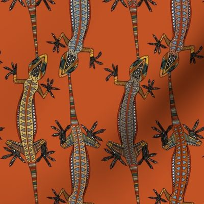 gecko stripe orange