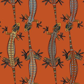 gecko stripe orange
