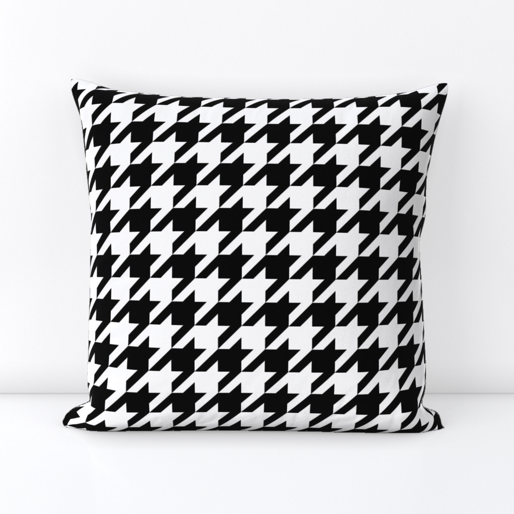 Houndstooth Check // Black & White ((Small))