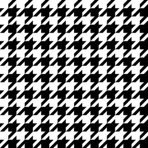 Houndstooth Check // Black & White ((Small))