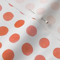 Watercolor Dots: Coral