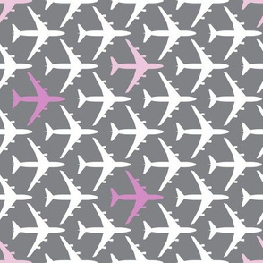 Pink Planes on Gray