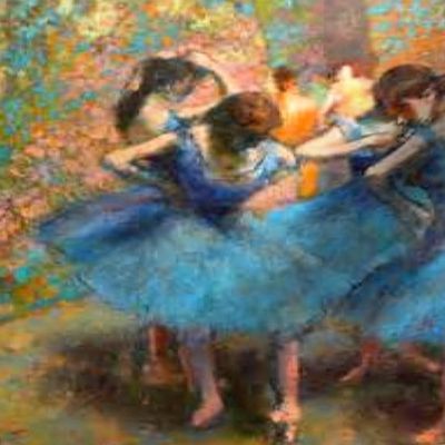 Degas Blue Ballerinas