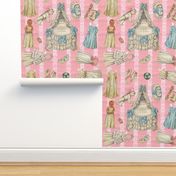 Edwardian Paper Doll Nursery ~ Pink