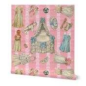 Edwardian Paper Doll Nursery ~ Pink