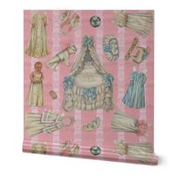 Edwardian Paper Doll Nursery ~ Pink