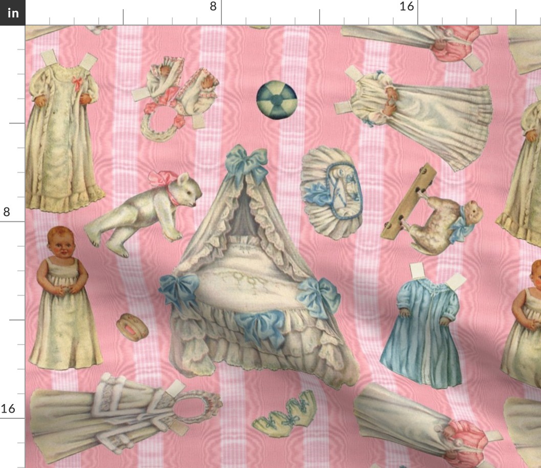 Edwardian Paper Doll Nursery ~ Pink