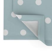 Polka Dot White on BabyBlue