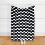 Polka Dot - White on Black XL