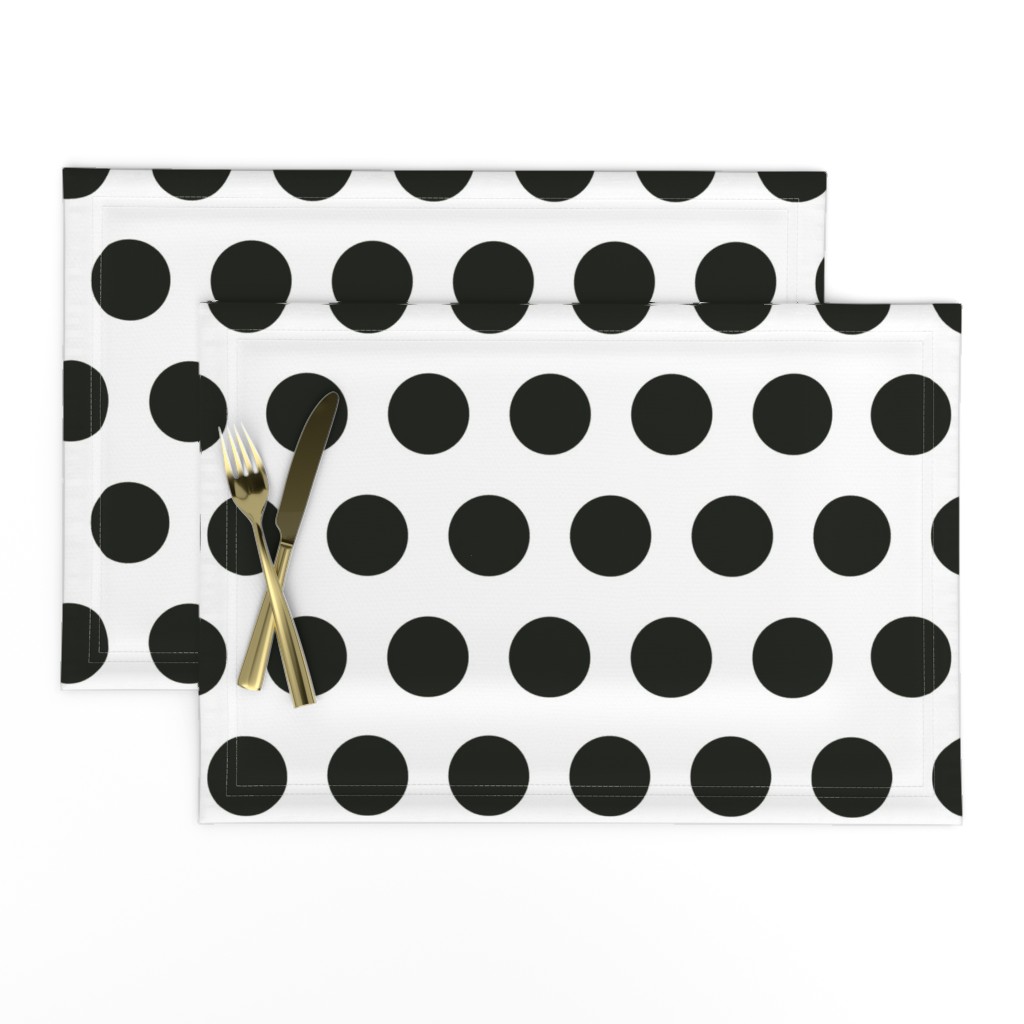 Polka Dot - Black on White XL