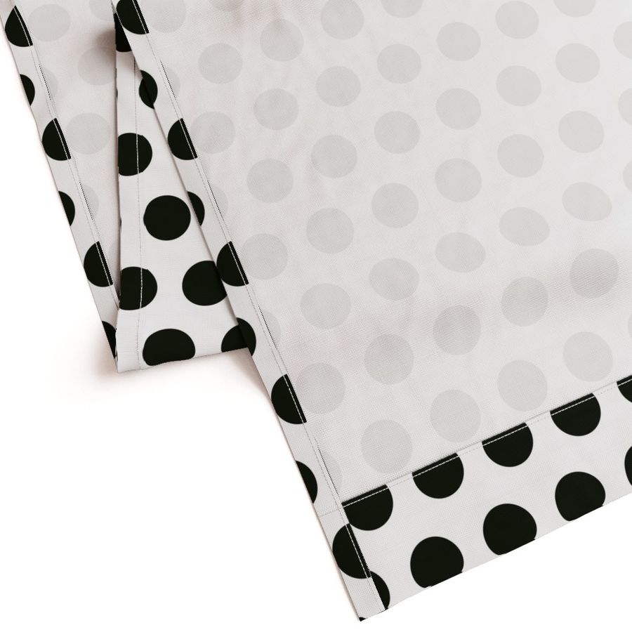 Polka Dot - Black on White XL