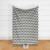 Polka Dot - Black on White XL