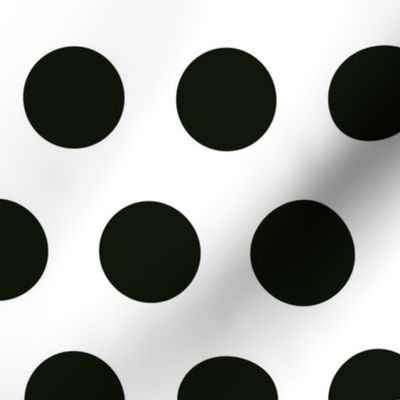 Polka Dot - Black on White XL