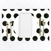 Polka Dot - Black on White XL