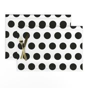 Polka Dot - Black on White XL