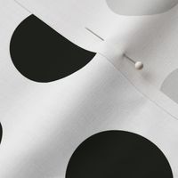 Polka Dot - Black on White XL