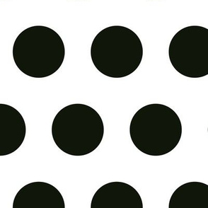 Polka Dot - Black on White XL