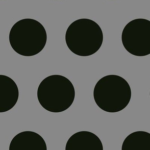 Polka Dot - Black on Gray XL