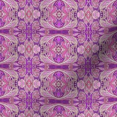 Purple Paisley Circles